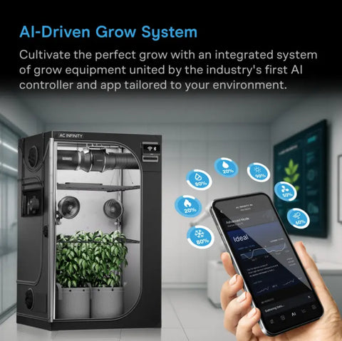 AC Infinity AI Grow Tent System PRO 5x5, 6-Plant Kit | AC-PKB55