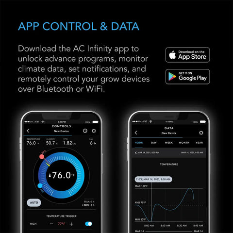 AC Infinity CONTROLLER 69 PRO+ WIFI Eight Device Temp/Humidity/Cycle + Data App