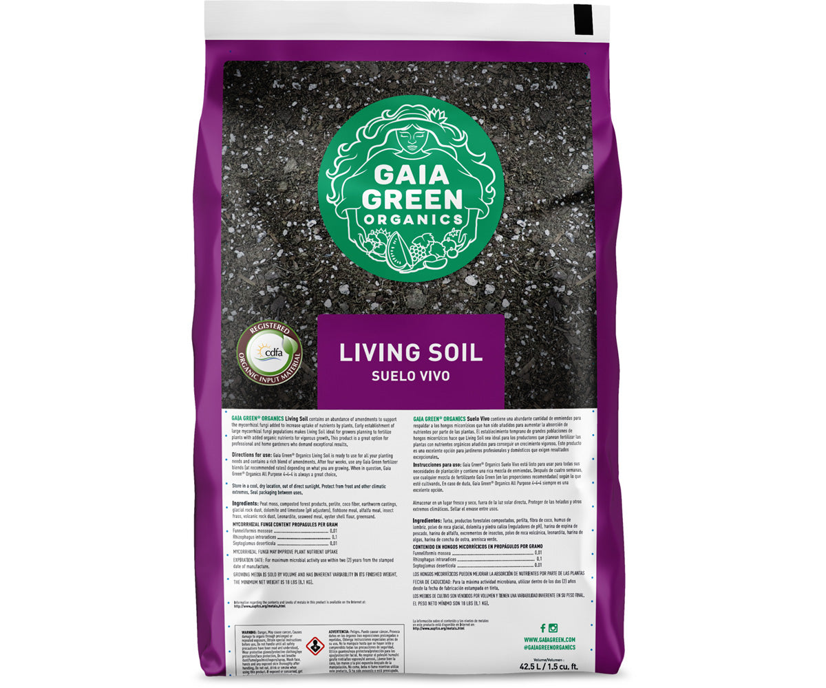 living soil potting mix Gaia Green Organics Living Soil Mix, 1.5 cu ft