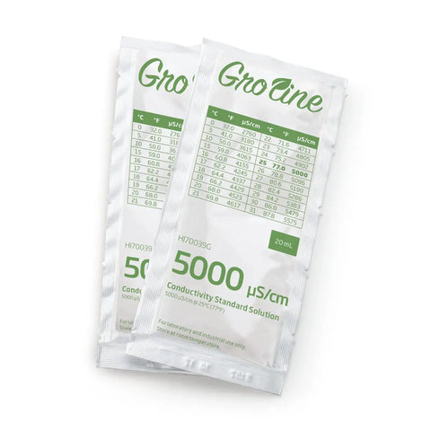 GroLine 5000 uS/cm Conductivity Standard Sachets, 20 mL