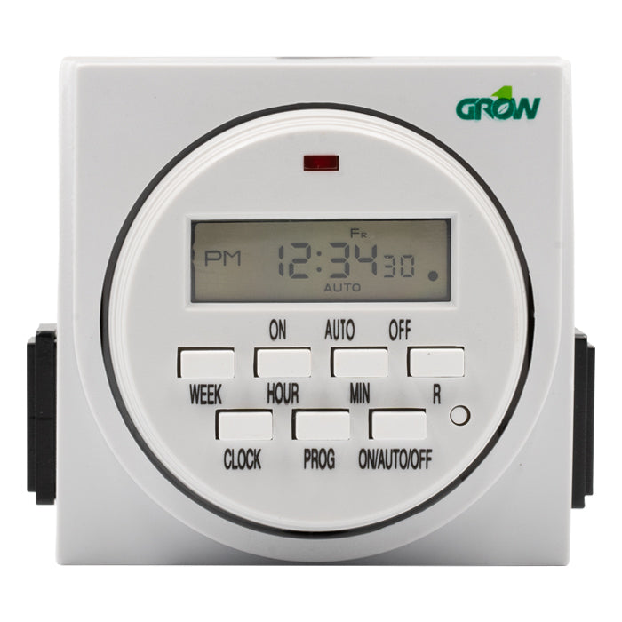 Grow1 Dual Outlet 120V Digital Timer