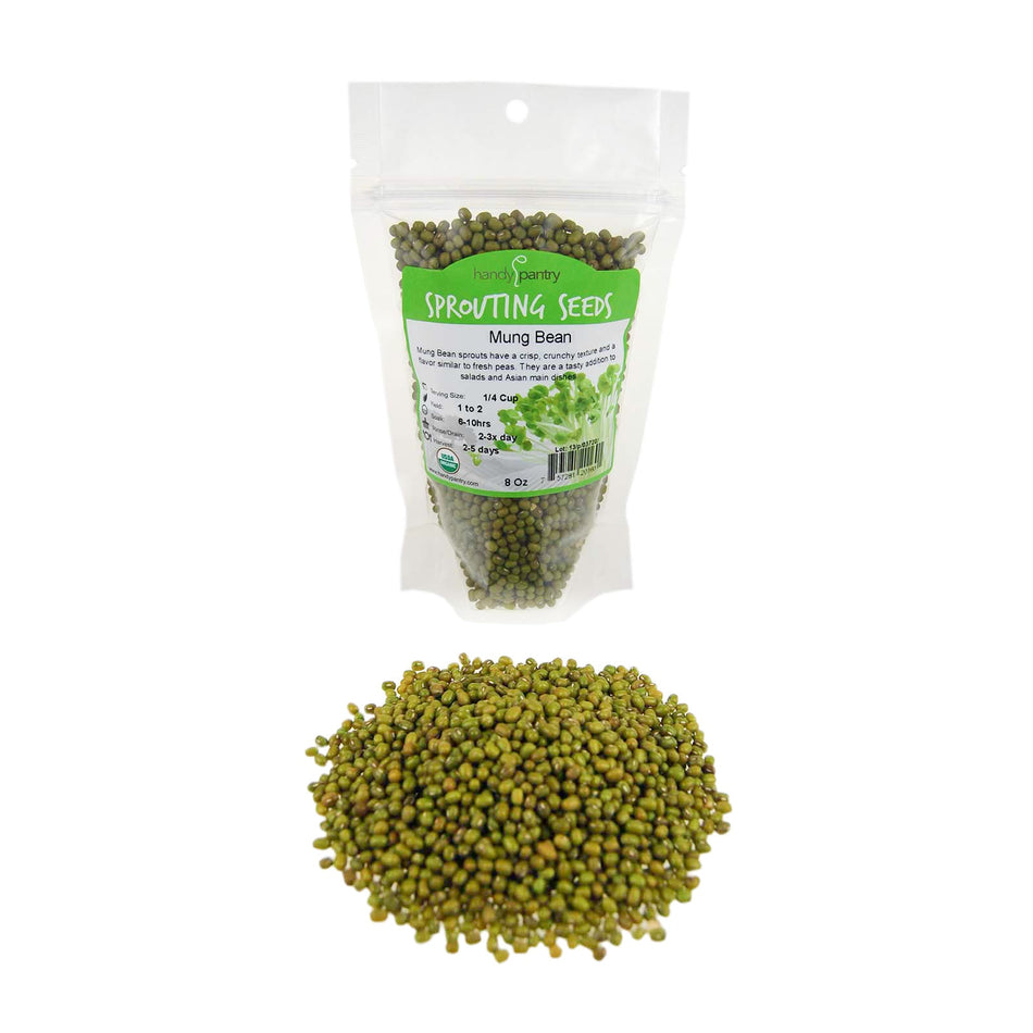 Handy Pantry Mung Bean | Organic Microgreens Sprouting Seeds