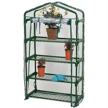 Indoor Greenhouse 4 Shelf with Heavy Duty PVC Clear Cover