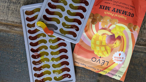 LĒVO Gummy Worm Silicone Molds