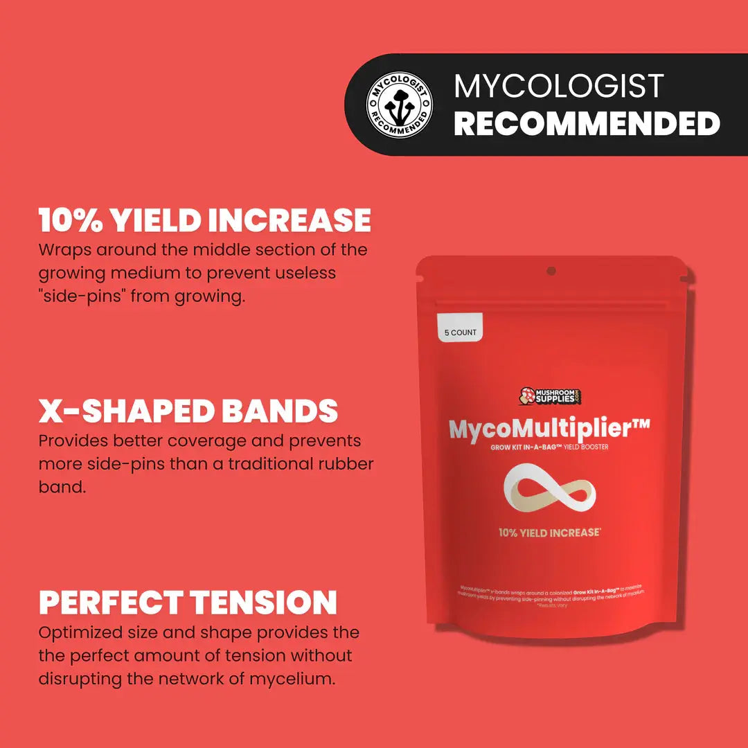 Mushroom Supplies® MYCOMULTIPLIER YIELD BOOSTER | Pack of 5