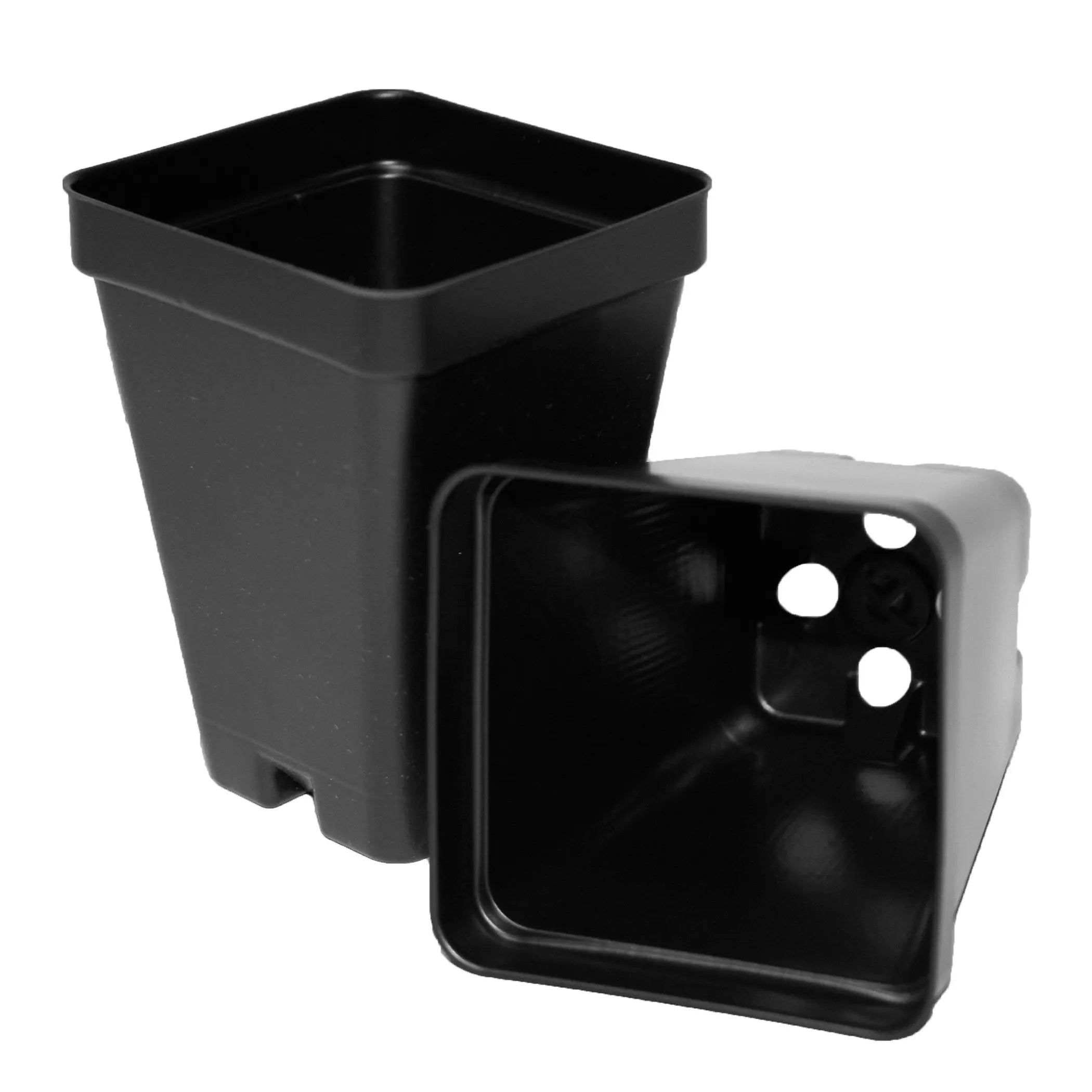 2 litre plastic plant pots T.O. Plastics Deep Square Pot, 2.6in L x 2.6in W x 3.5in H