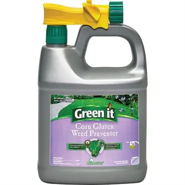 grass herbicide for corn Green it Corn Gluten Weed Preventer, 64-ounce, RTS