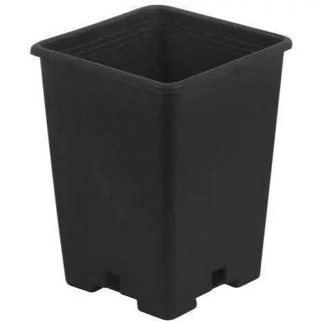 Gro Pro® Black Plastic Square Pot, 5" x 5" x 7" Gro Pro
