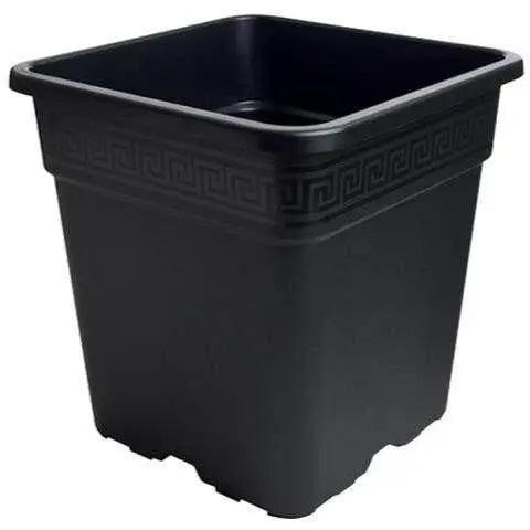 Gro Pro Black Square Pot