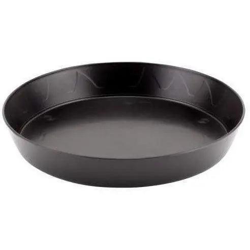 8 plant saucer Gro Pro Heavy Black Saucer