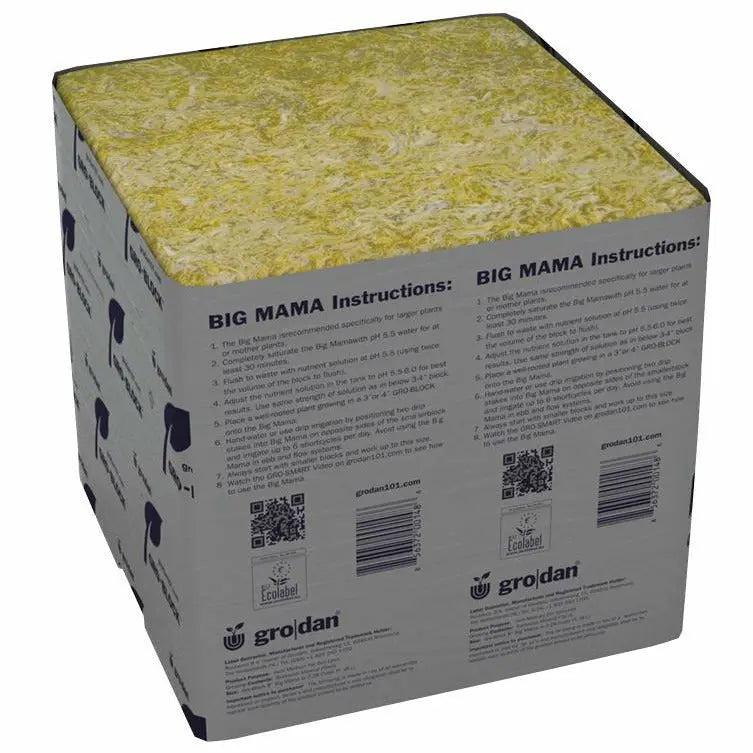 Grodan® GRO-BLOCKS Rockwool Big Mamma, 8" x 8" x 8" Grodan