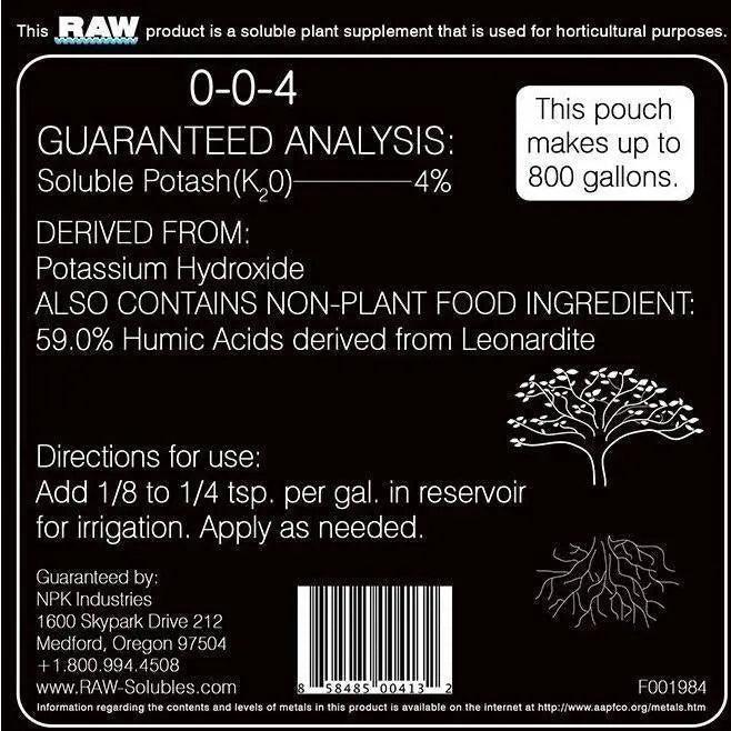 NPK RAW Humic Acid, 2 oz NPK Industries