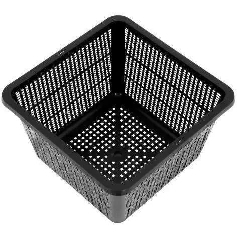 Square Basket Mesh Pot Planter, 9" x 9" x 5.25" Hydrofarm