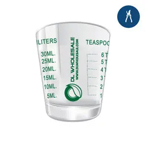 MEASURE n POUR 4oz Measuring Shot Glass teaspoon oz ml Tsp Tbs