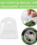 3" Plant Starter Clear Square Pot with Propagation Dome