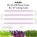 4-Pack 4ft LED Grow Lights – 20W Full Spectrum for Indoor Plants