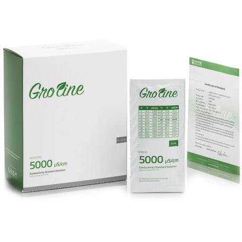 GroLine 5000 uS/cm Conductivity Standard Sachets, 20 mL