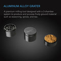 AC Infinity 3-Chamber Spice Grinder, 2" Black