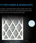 AC Infinity Air Filter Box With High Efficacy Filter, 8"