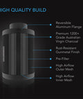 AC Infinity Air Filtration Kit PRO 4", Inline Fan With Smart Controller, Carbon Filter & Ducting Combo