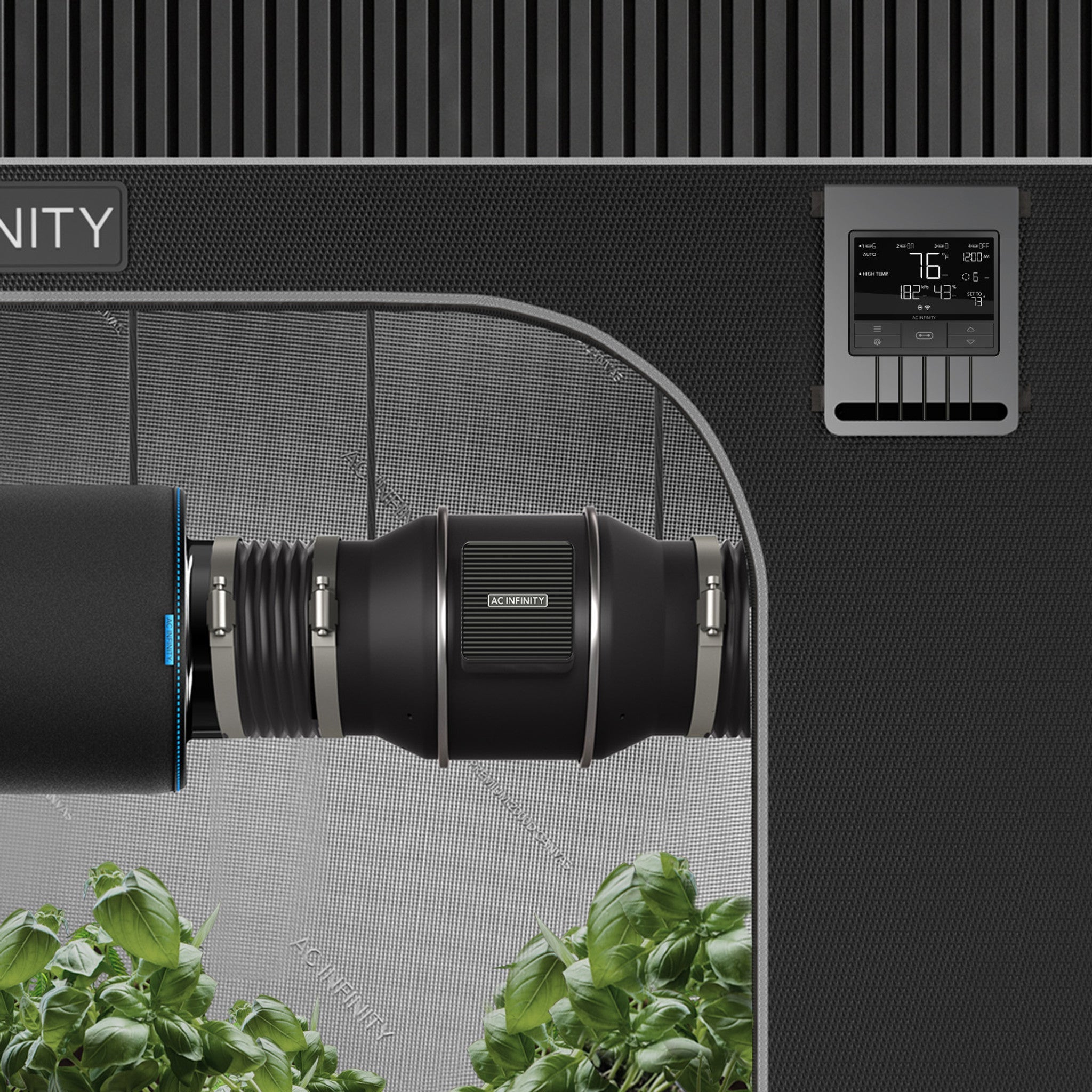 AC Infinity Air Filtration Kit PRO 8", Inline Fan With Smart Controller, Carbon Filter & Ducting Combo