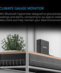 AC Infinity CLOUDCOM A2, Mini Smart Thermo-Hygrometer With Data App, 12' Sensor Probe