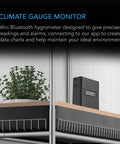 AC Infinity CLOUDCOM A2, Mini Smart Thermo-Hygrometer With Data App, Integrated Sensor Probe