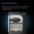 AC Infinity CLOUDLINE H4 Humidity-Proof Inline Fan 4" with Speed Controller