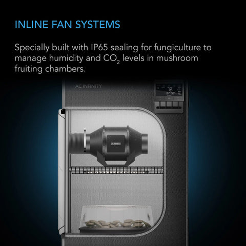 AC Infinity CLOUDLINE H4 Humidity-Proof Inline Fan 4" with Speed Controller