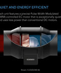 AC Infinity CLOUDLINE H4 Humidity-Proof Inline Fan 4" with Speed Controller