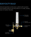 AC Infinity CO2 Regulator, Carbon Dioxide Monitor With Solenoid Valve And Gas Flow Meter