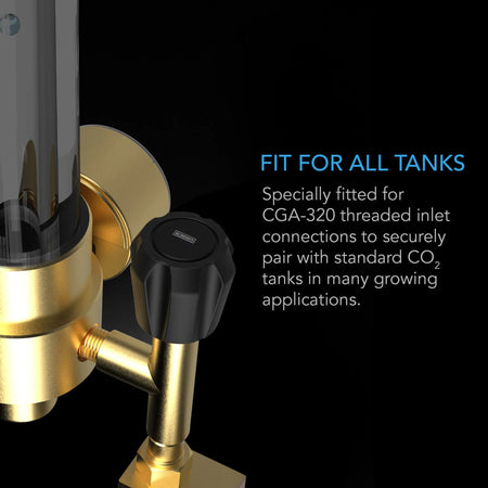 AC Infinity CO2 Regulator, Carbon Dioxide Monitor With Solenoid Valve And Gas Flow Meter