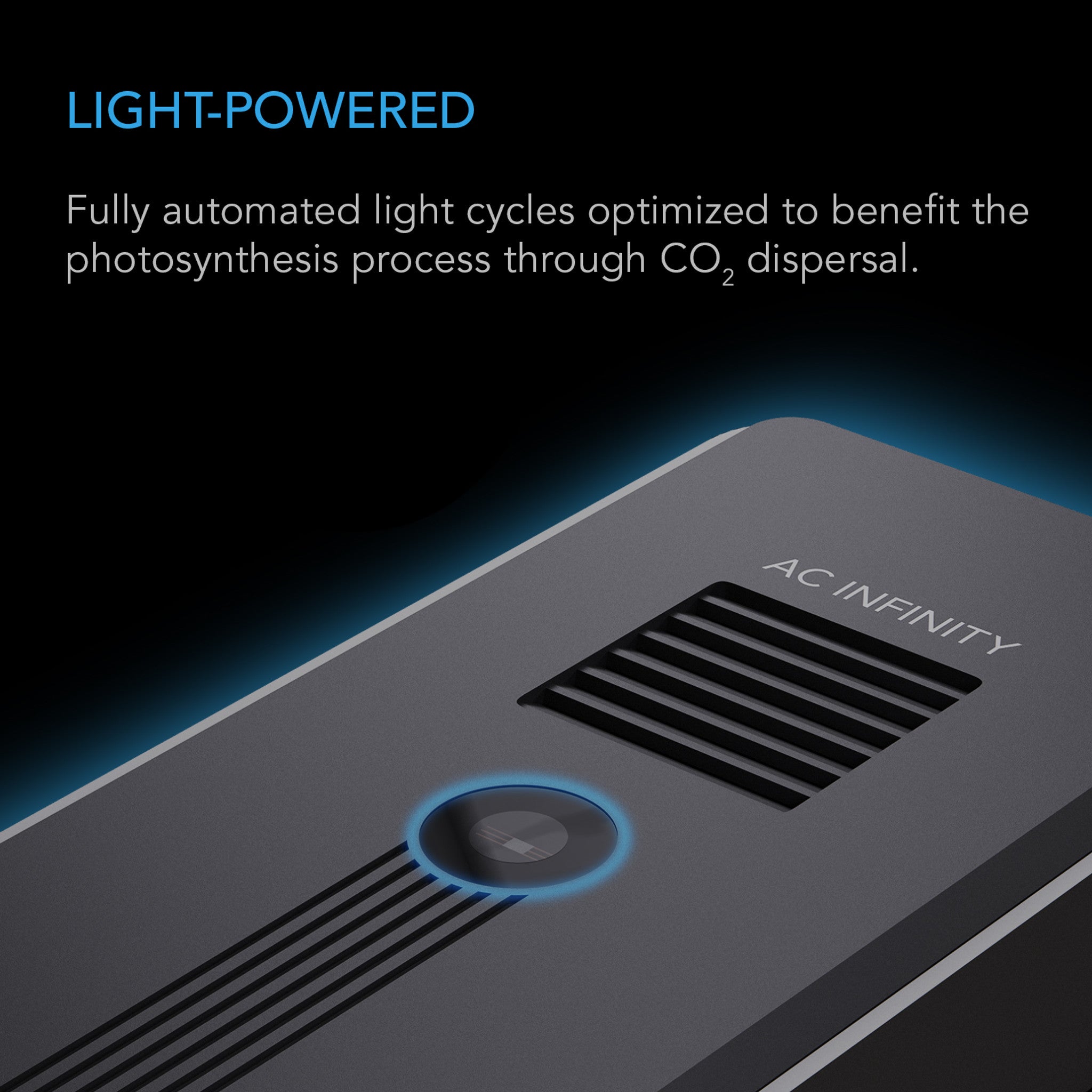 AC Infinity CO2 + Light Sensor for Controller AI+, CO2 Data Tracking, Optimized FAE, Day & Night Scheduling
