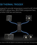 AC Infinity CONTROLLER 1 Pre-Set Thermal Trigger for USB Fans and Devices