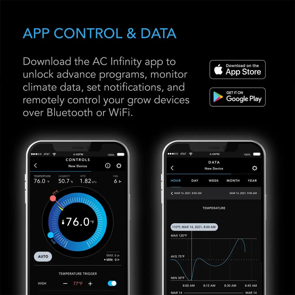 AC Infinity CONTROLLER 69 PRO+ WIFI Eight Device Temp/Humidity/Cycle + Data App