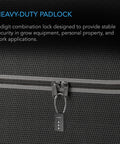 AC Infinity Combination Lock, Flexible Steel Cable Loop | 2-Pack