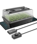 AC Infinity Germination Kit With Seedling Mat and LED Grow Light Bars, 5x8 Cell Tray