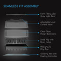 AC Infinity Germination Kit With Seedling Mat and LED Grow Light Bars, 5x8 Cell Tray