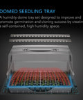 AC Infinity Germination Kit With Seedling Mat and LED Grow Light Bars, 6x12 Cell Tray