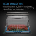 AC Infinity Germination Kit With Seedling Mat and LED Grow Light Bars, 6x12 Cell Tray