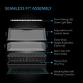 AC Infinity Germination Kit With Seedling Mat and LED Grow Light Bars, 6x12 Cell Tray