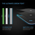 AC Infinity Grow Tent CLOUDLAB 722, 24"x24"x72"