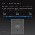 AC Infinity Grow Tent Gear Board, Equipment And Cable Wall Organizer