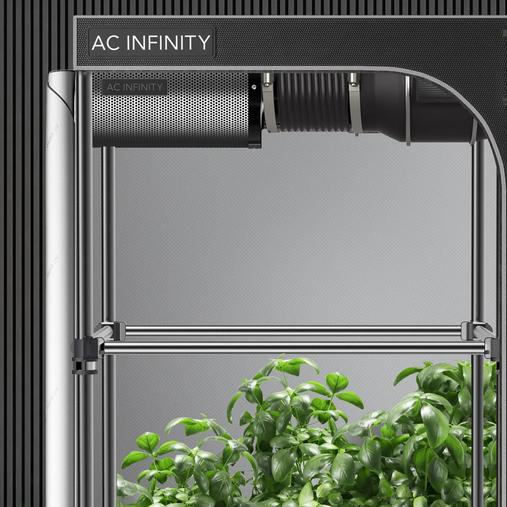 AC Infinity Grow Tent Trellis Net Support Mounting Bars, 2X2'