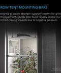 AC Infinity Grow Tent Trellis Net Support Mounting Bars, 2X4'