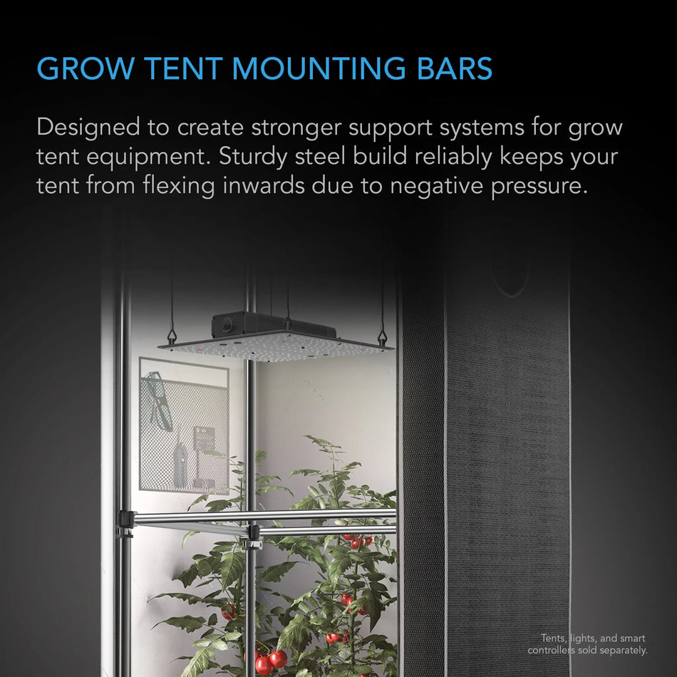 AC Infinity Grow Tent Trellis Net Support Mounting Bars, 2X4'