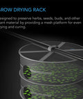 AC Infinity Hanging Herb Drying Rack, 4 Tiers, 24" Diameter