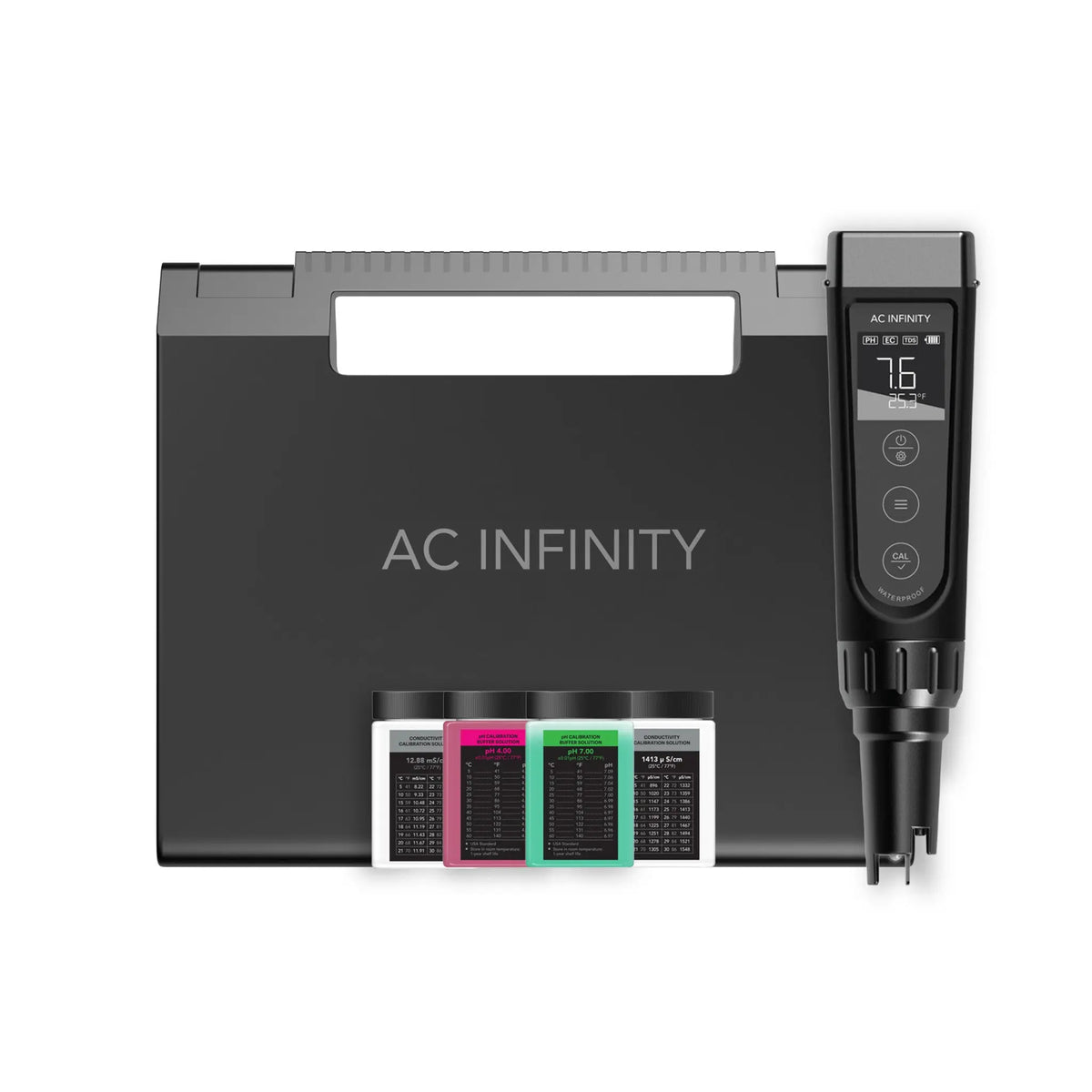 AC Infinity Hydroponic Meter PRO Kit, All-In-One Ph Pen, Interchangeable Probe