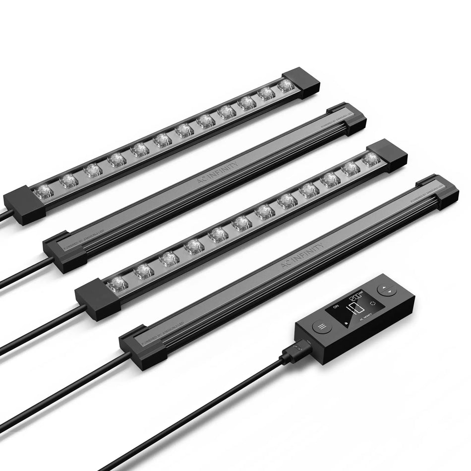 AC Infinity IONBEAM S11 Full Spectrum 11" LED Grow Light Bars | Pack of 4