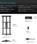 AC Infinity IONFRAME EVO3, Samsung LM301H EVO Commercial LED Grow Light 2x4, 280W